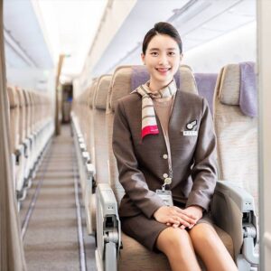 Asiana Airlines female flight attendant