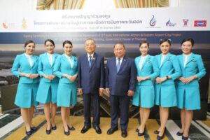 Bangkok Airways flight attendants ceremony