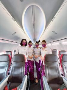 Batik Air female cabin crews Economy Class