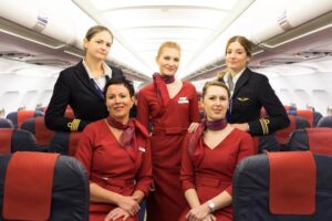 Brussels Airlines female cabin crews