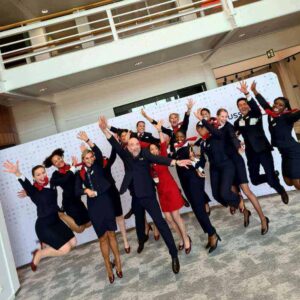 Brussels Airlines flight attendants graduation day