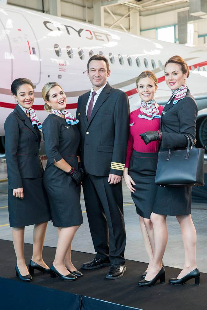 Cityjet cabin crew uniforms