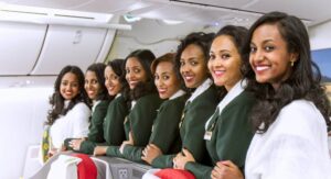 Ethiopian Airlines female cabin crews