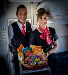 Fly CemAir male and female flight attendant service