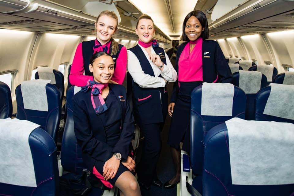 FlySafair all female cabin crews boarding