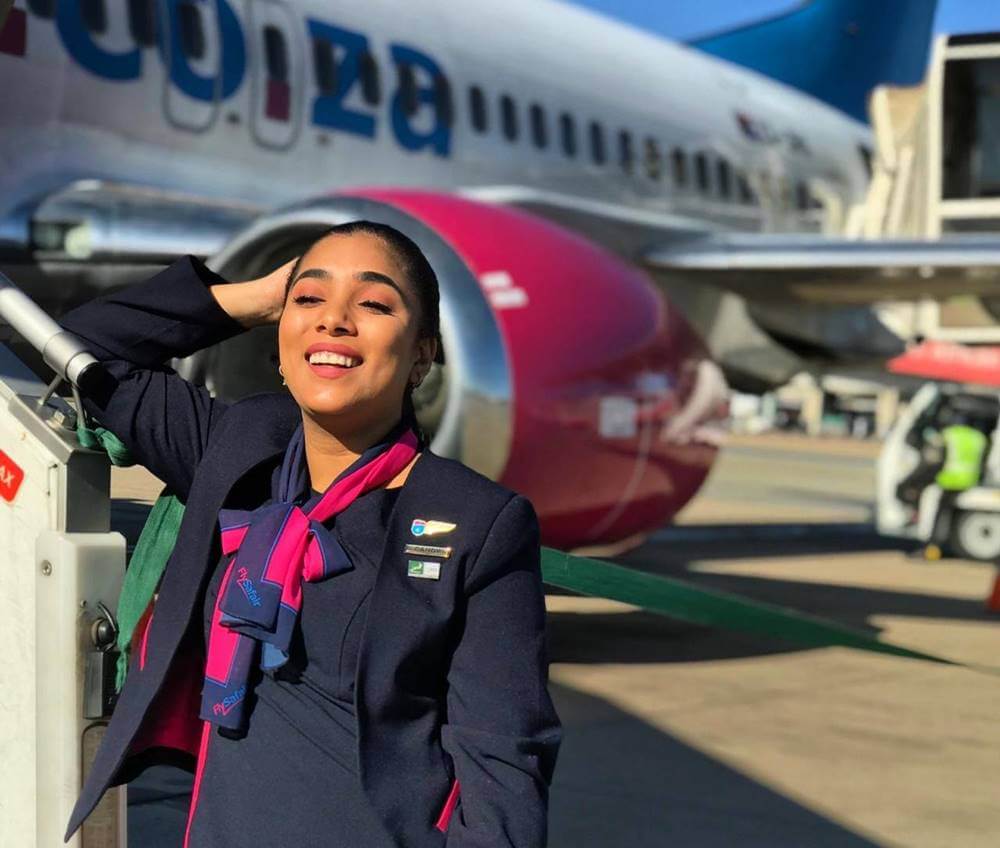 FlySafair flight attendant fuselage