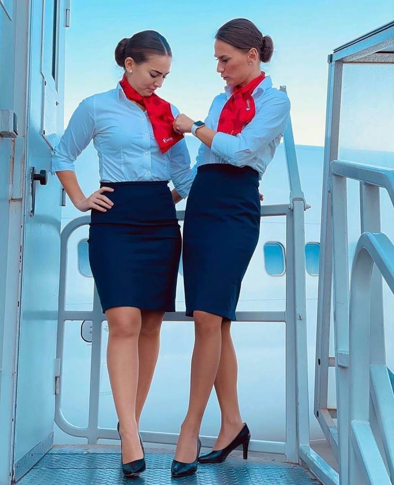 Go2Sky female flight attendants uniform