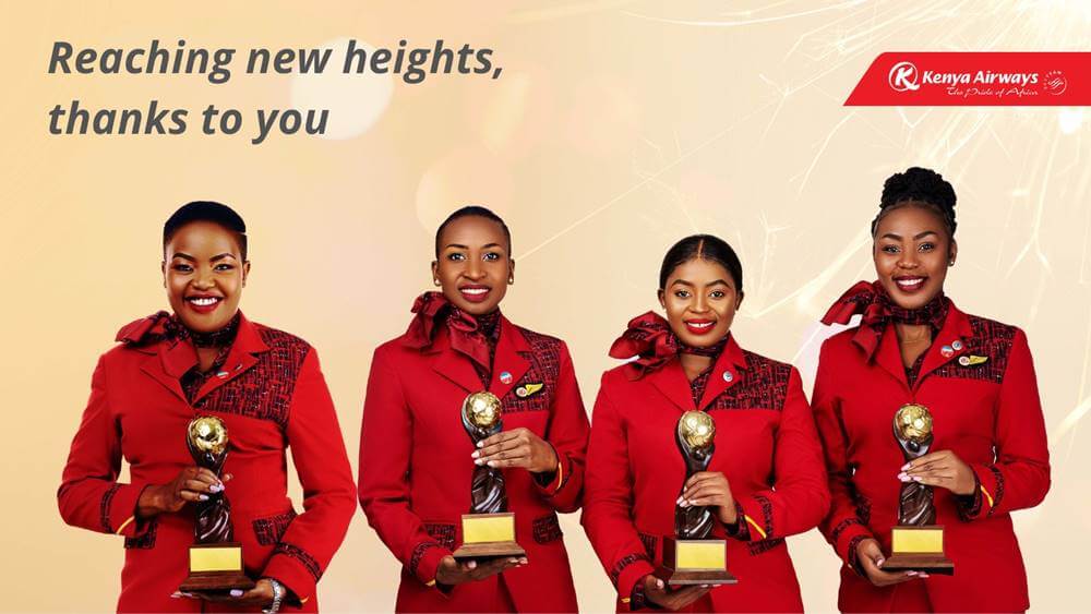 Kenya Airways female flight attendants awards
