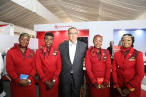 Kenya Airways flight attendants ceremony
