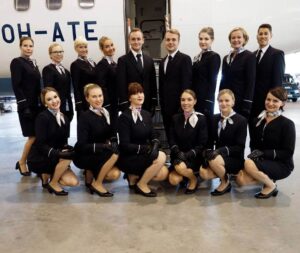 Norra male and female cabin crews