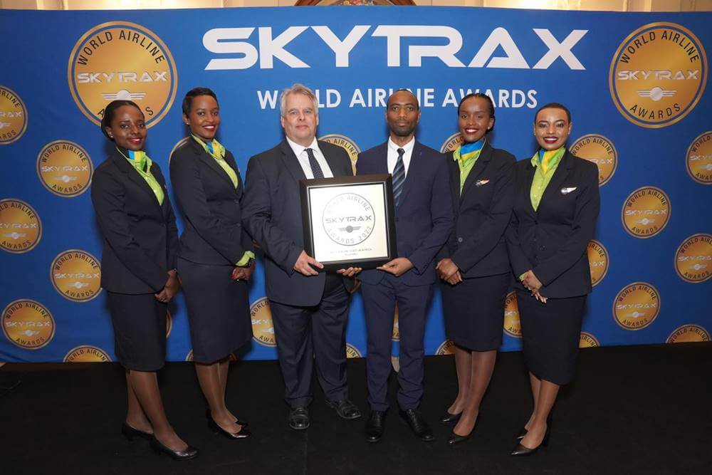 RwandAir flight attendants award