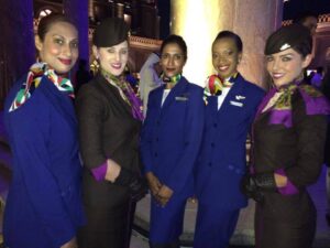 South African Airways female flight attendants