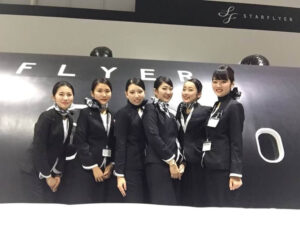 StarFlyer female cabin crews graduation