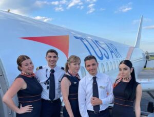 TUS Airways pilots and cabin crews