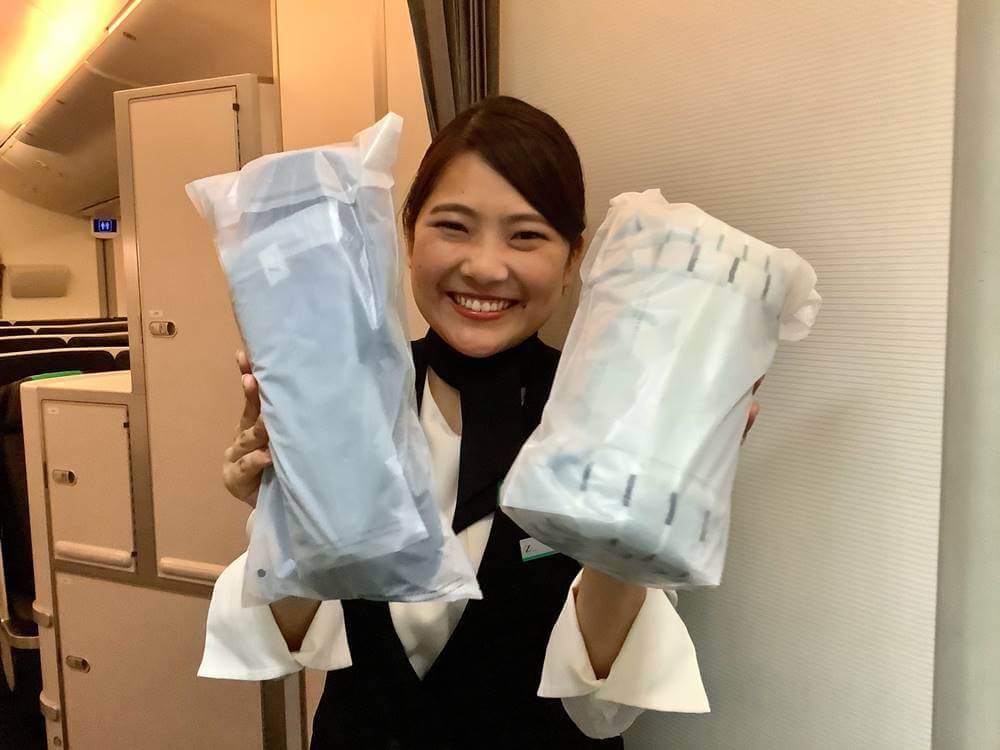 Zipair female cabin crew amenities