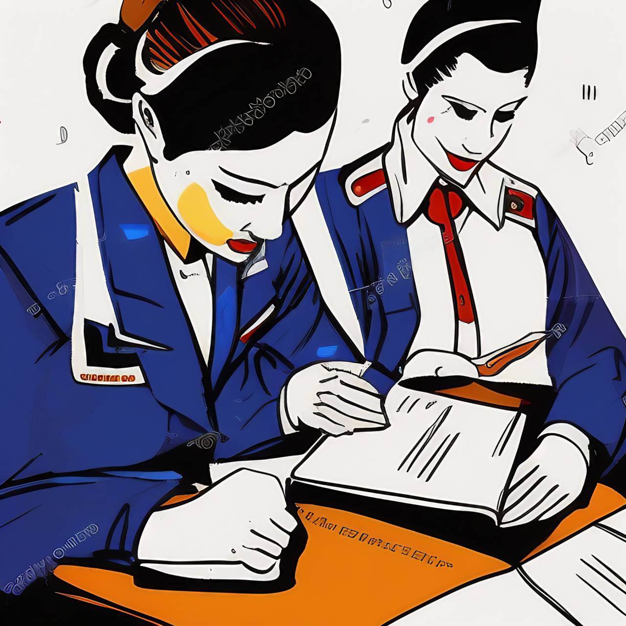 studying to become a cabin crew