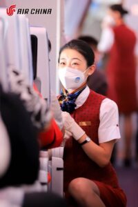 Air China flight attendant passenger