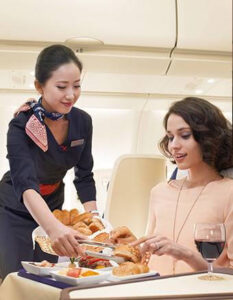 China Eastern Airlines flight attendant service