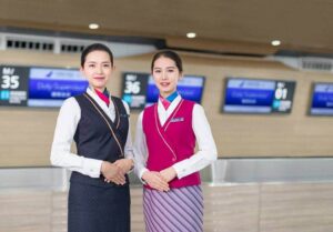 China Southern Airlines cabin crews airport