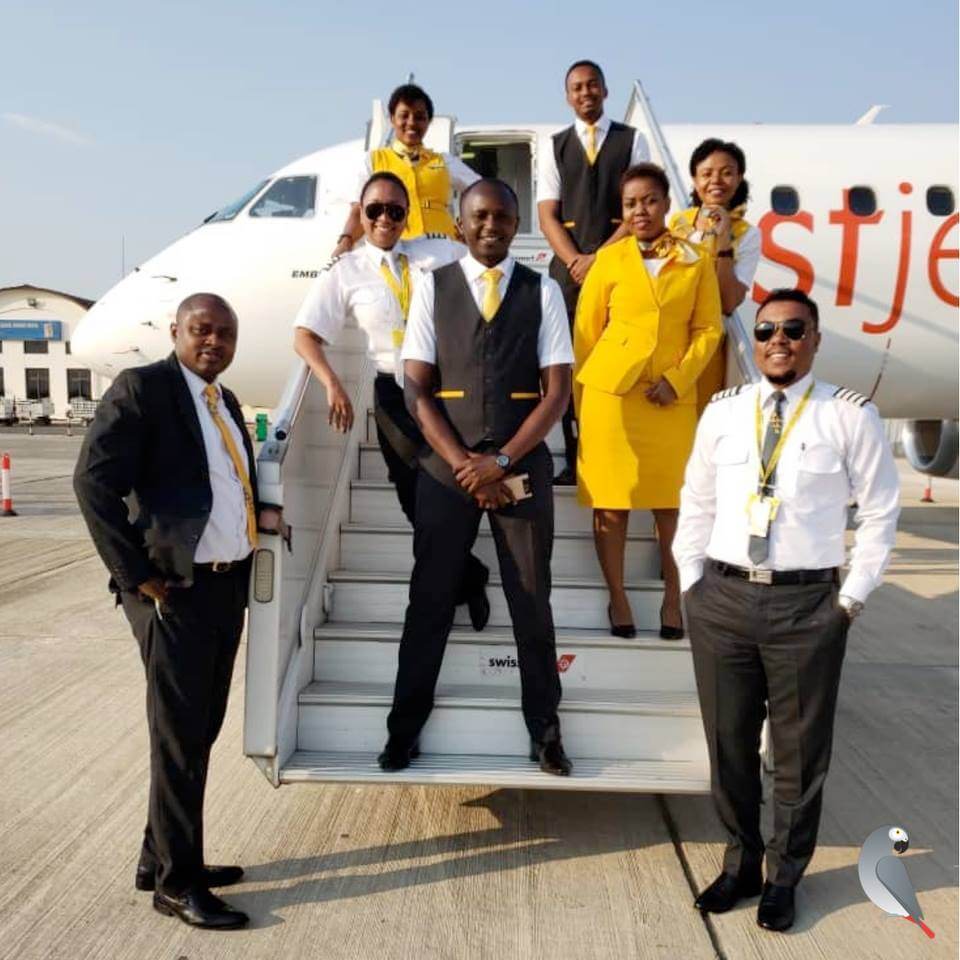 Fastjet flight attendants steps