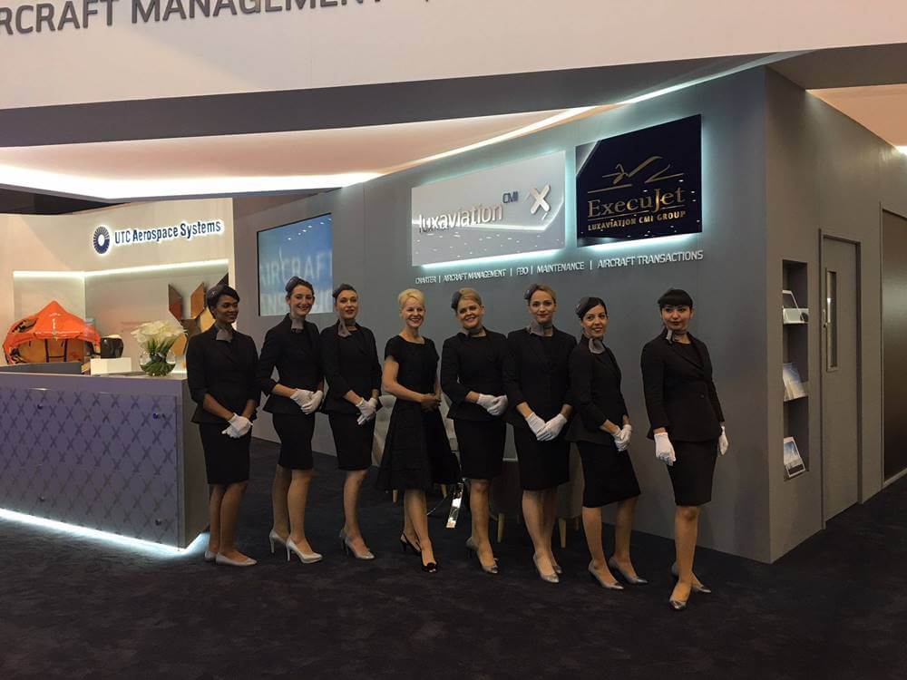 Luxaviation flight attendants event