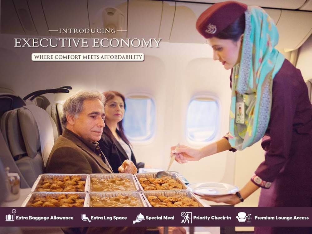 Pakistan International Airlines flight attendant service