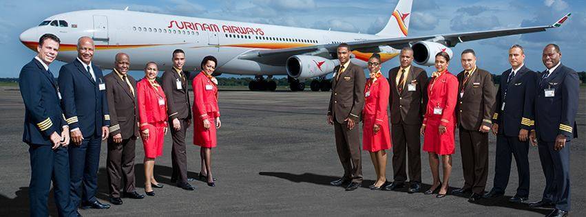 Surinam Airways pilots and flight attendants tarmac
