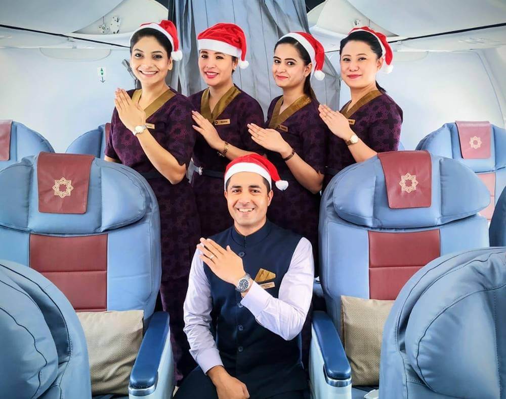 Vistara flight attendants boarding