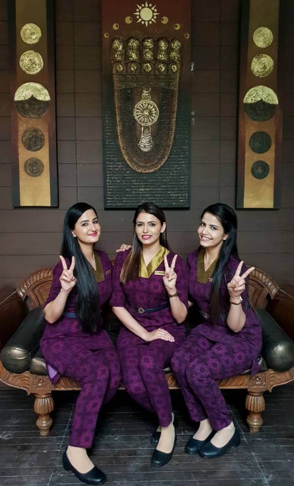 Vistara flight attendants sofa