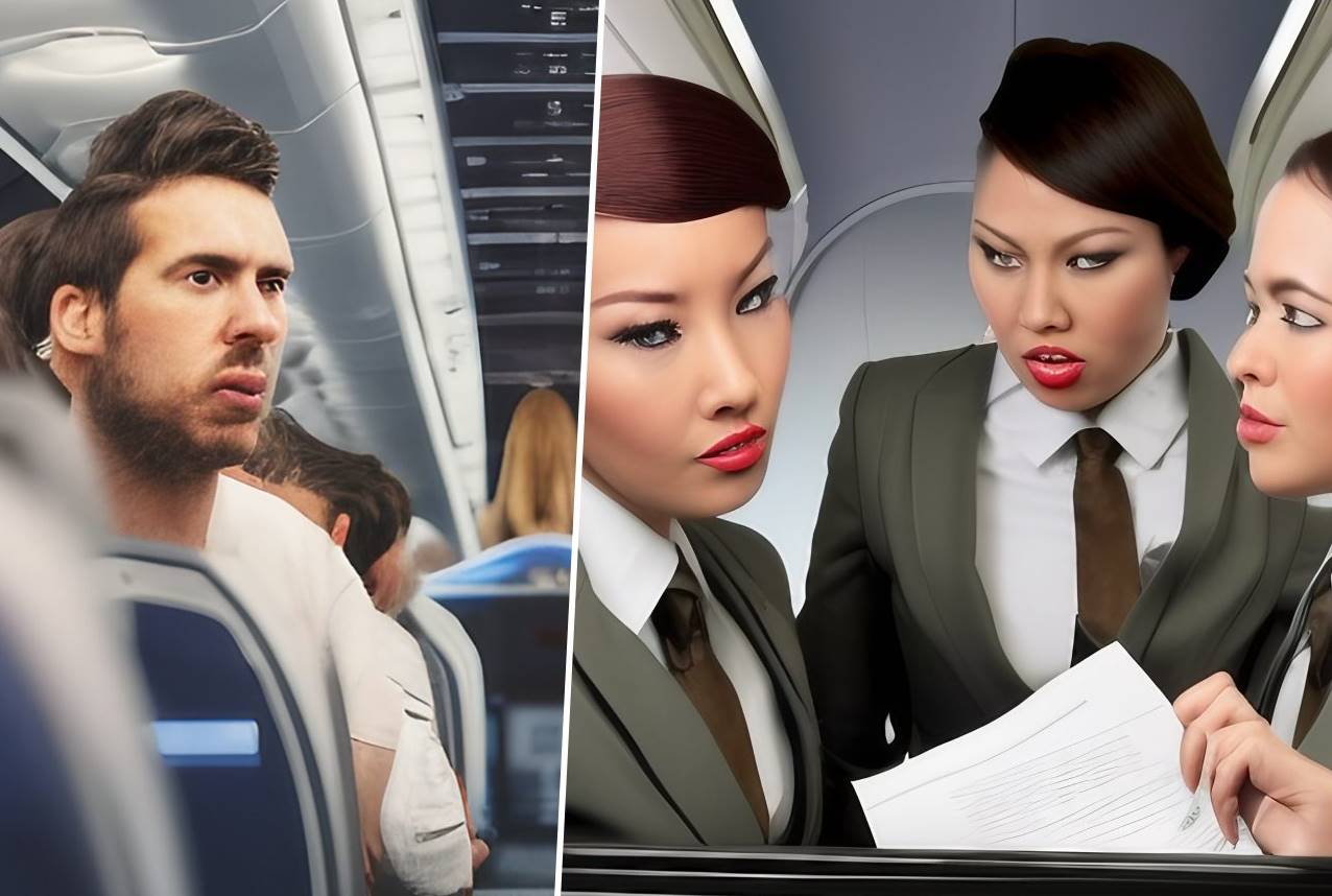 how flight attendants handle unruly passengers