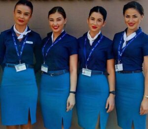 FlyOne flight attendants group photo