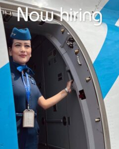 Indigo flight attendant boarding