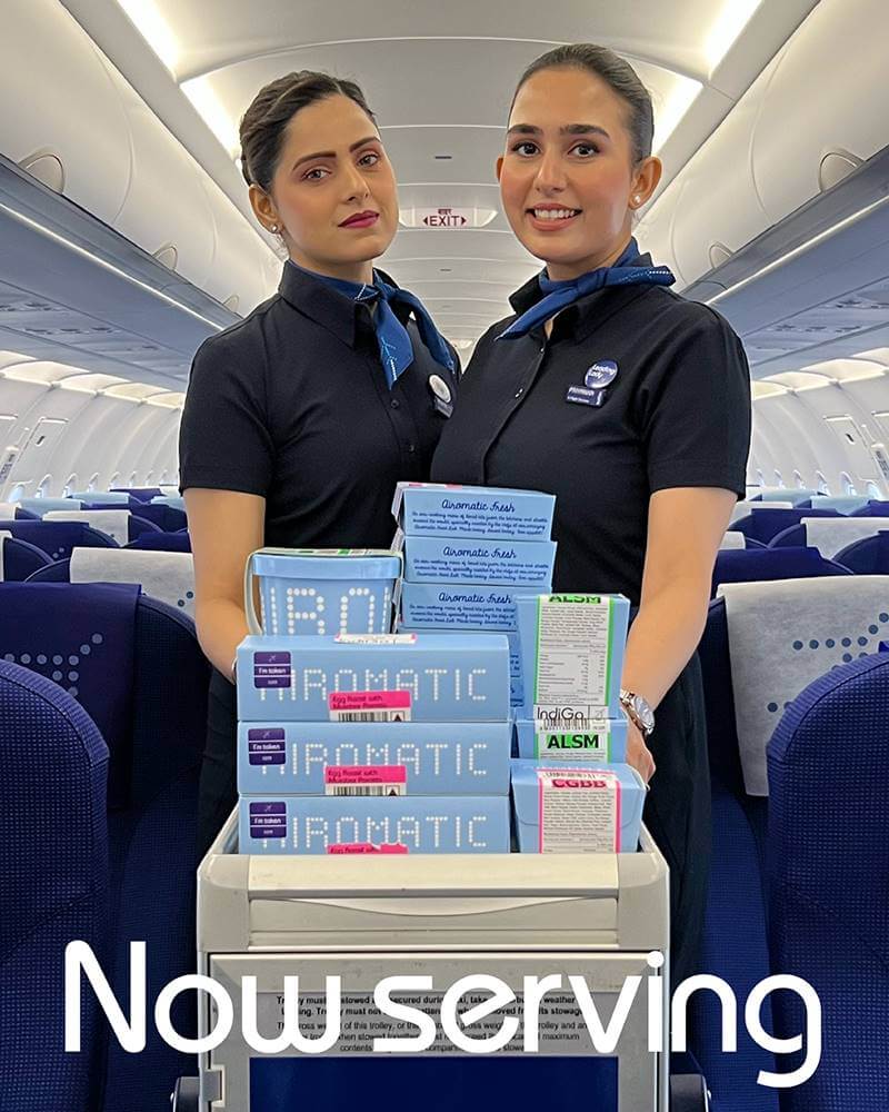 Indigo flight attendants service