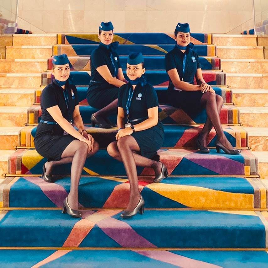 Indigo flight attendants steps