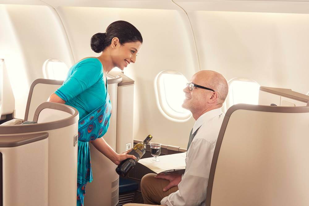 SriLankan Airlines flight attendant business class