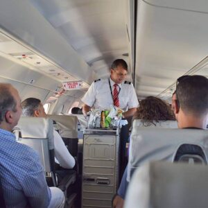 Air Century male flight attendant service