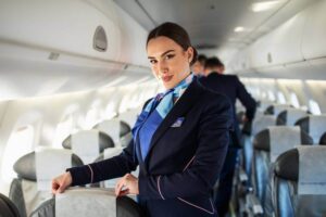 Air Montenegro flight attendant boarding time