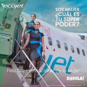 EcoJet flight attendants steps