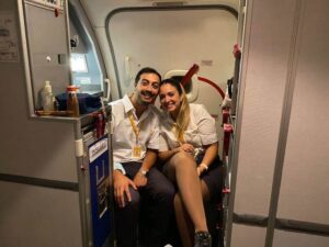 Flybondi flight attendants galley
