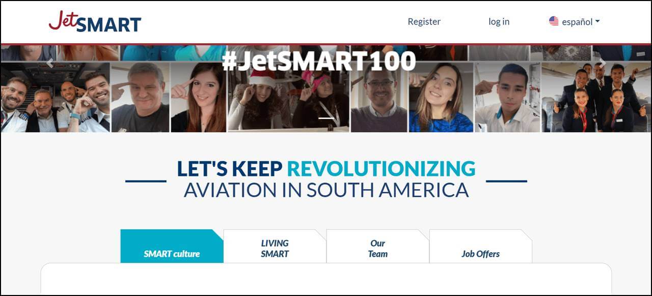 JetSmart Careers Page