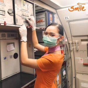 Thai Smile Airways flight attendant galley