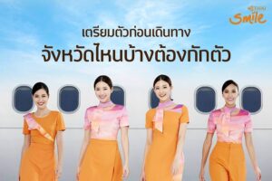 Thai Smile Airways flight attendant walk
