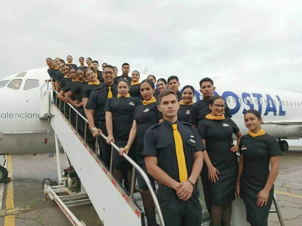 Aeropostal flight attendant training group photo