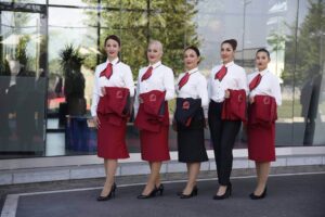 Air Albania female flight attendants