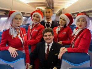 Albawings flight attendants and pilots xmas