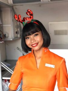 Firefly Airlines flight attendant smile