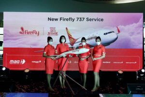 Firefly Airlines flight attendants stage