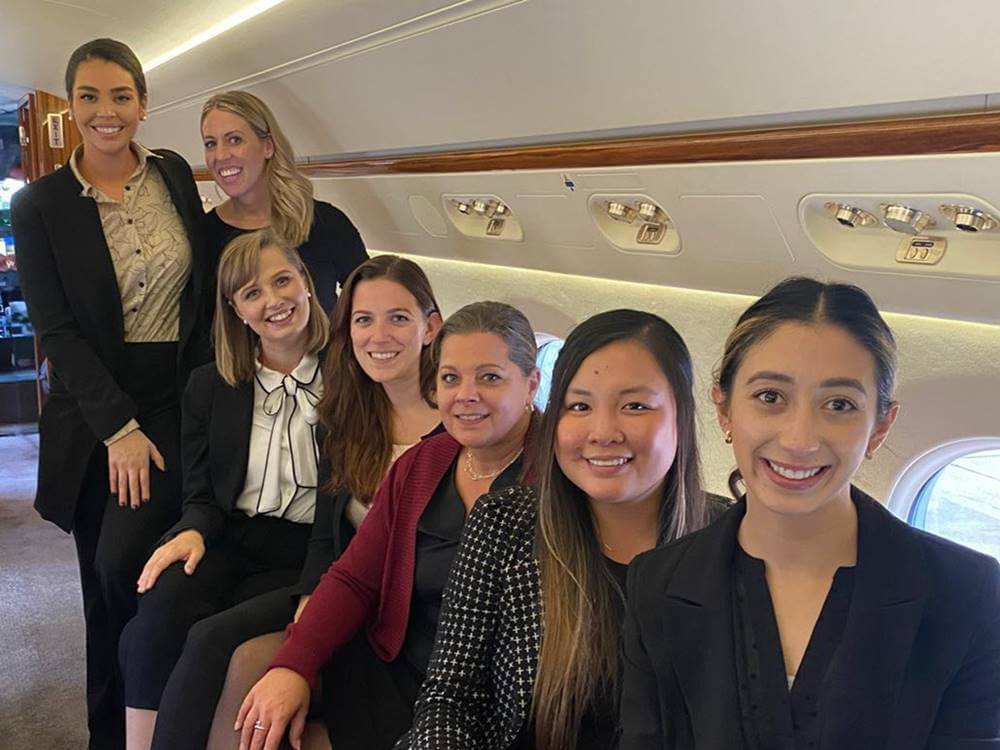 FlexJet female flight attendants
