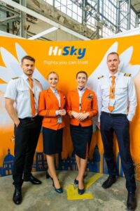 HiSky flight attendants and pilots event