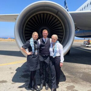 Niceair flight attendants engine